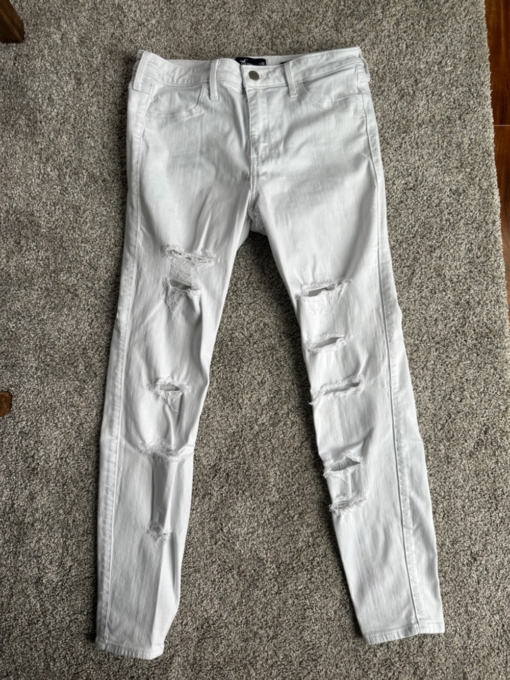 Hollister White High-Rise Jean Leggings